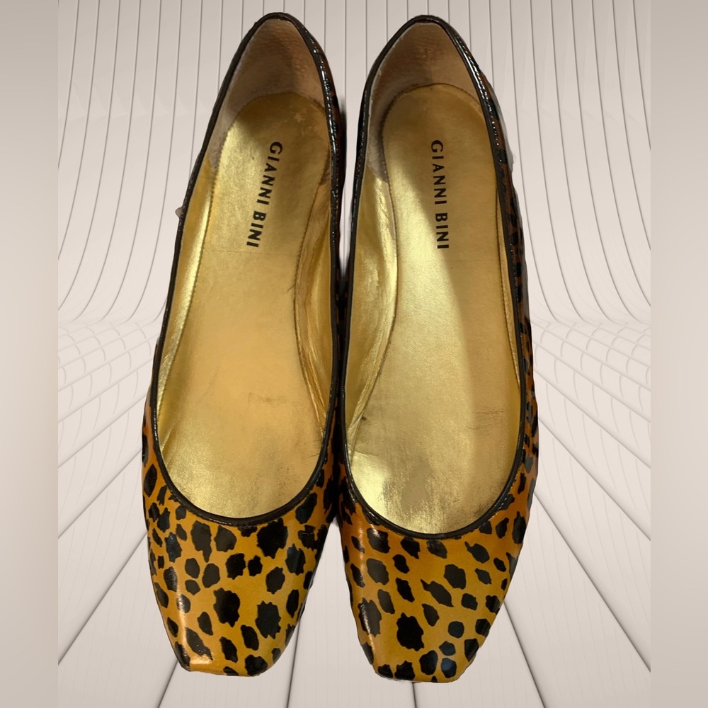 Gianni Bini Brown and Black Leopard Flats